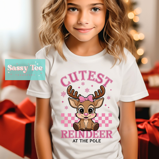 CUTEST COOLEST REINDEER Kids Girl + Boy options **Restock Preorder Ships in Est. 5-10 biz days**
