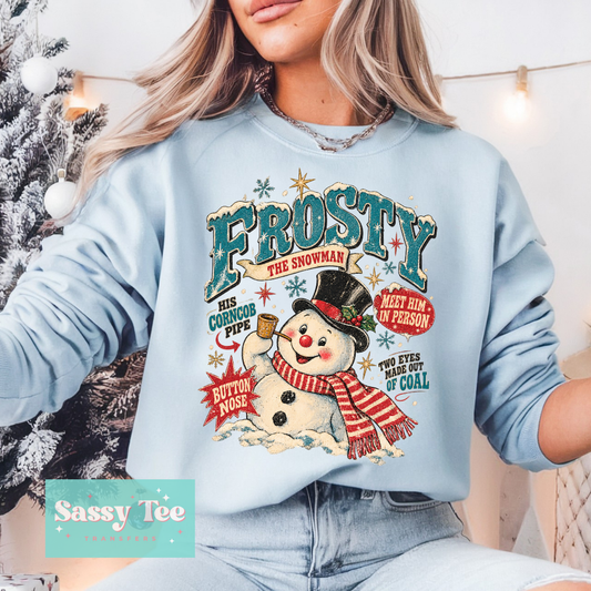 FROSTY VINTAGE SNOWMAN SNOW **Preorder/Restock Ships in 5-10 biz days**