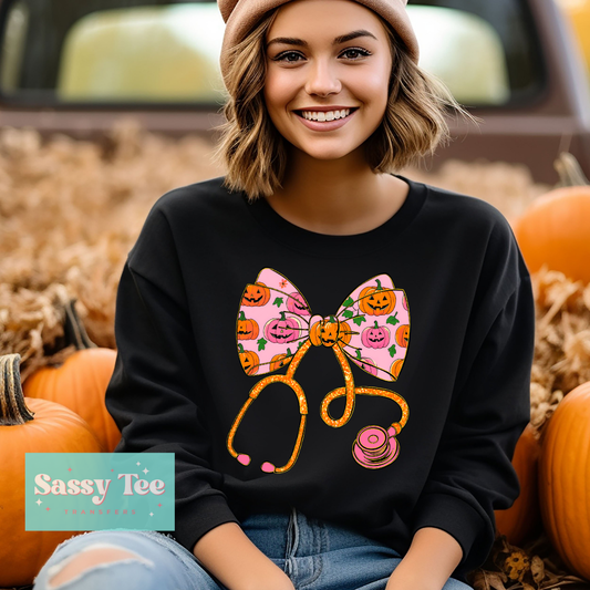 PINK PUMPKIN NURSE STETHOSCOPE **Preorder/Restock Ships in 5-10 biz days**