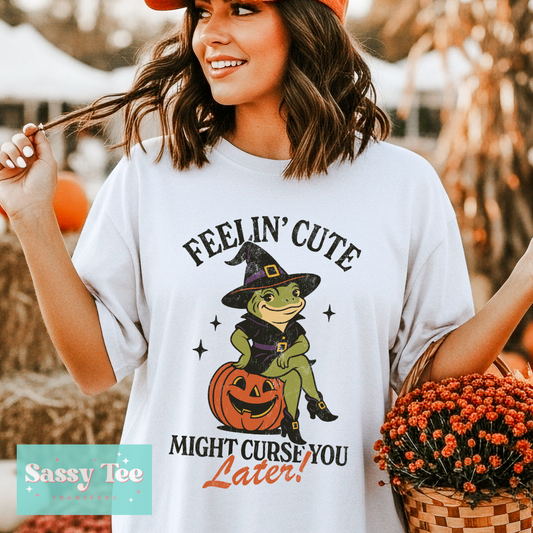 FEELIN' CUTE MIGHT CURSE YOU LATER FROG **Preorder/Restock Ships in 5-10 biz days**
