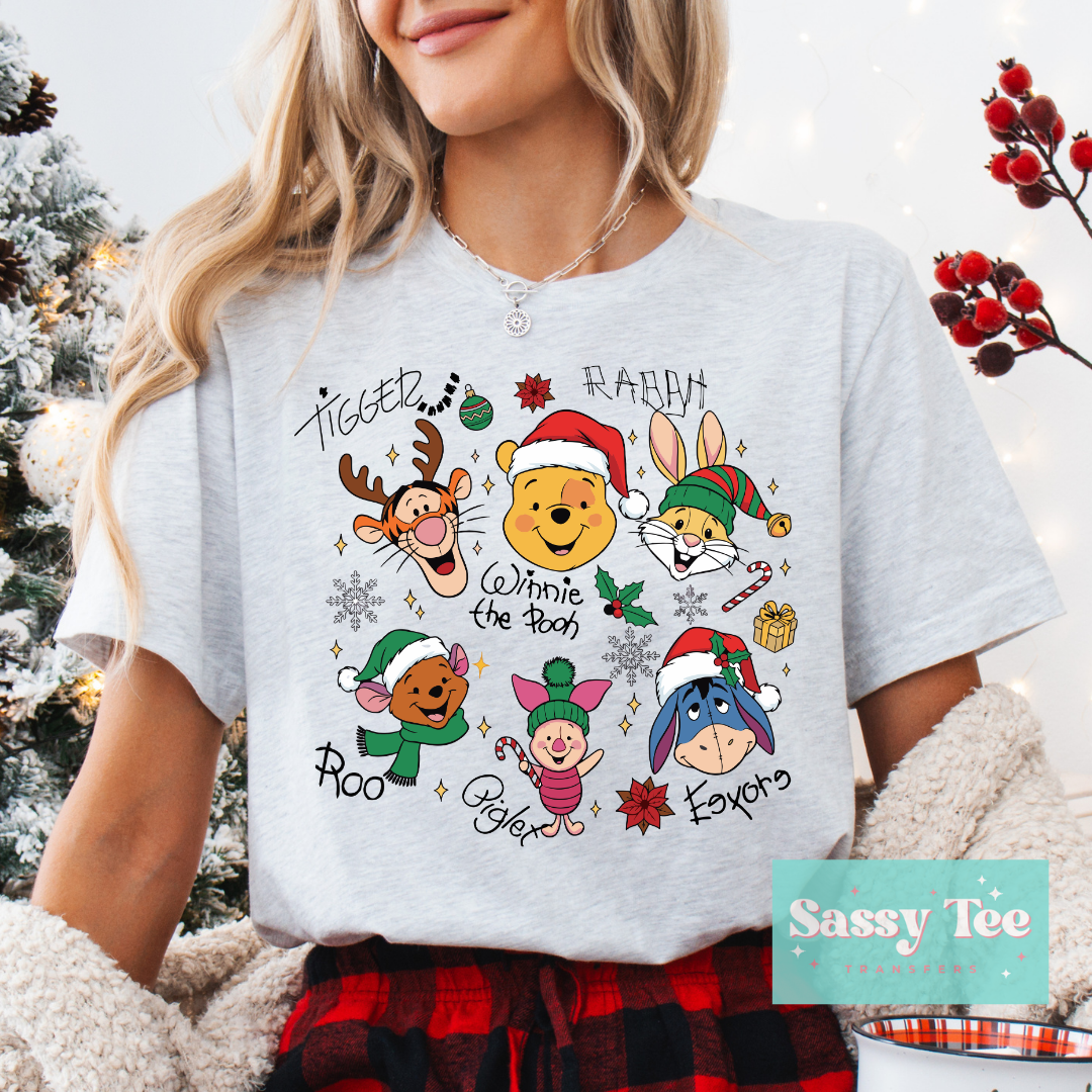 POOH FRIENDS HANDWRITING CHRISTMAS **Preorder/Restock Ships in 5-10 biz days**