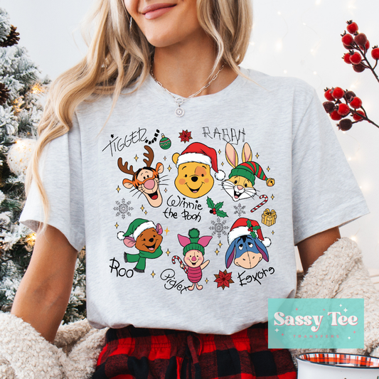 POOH FRIENDS HANDWRITING CHRISTMAS **Preorder/Restock Ships in 5-10 biz days**