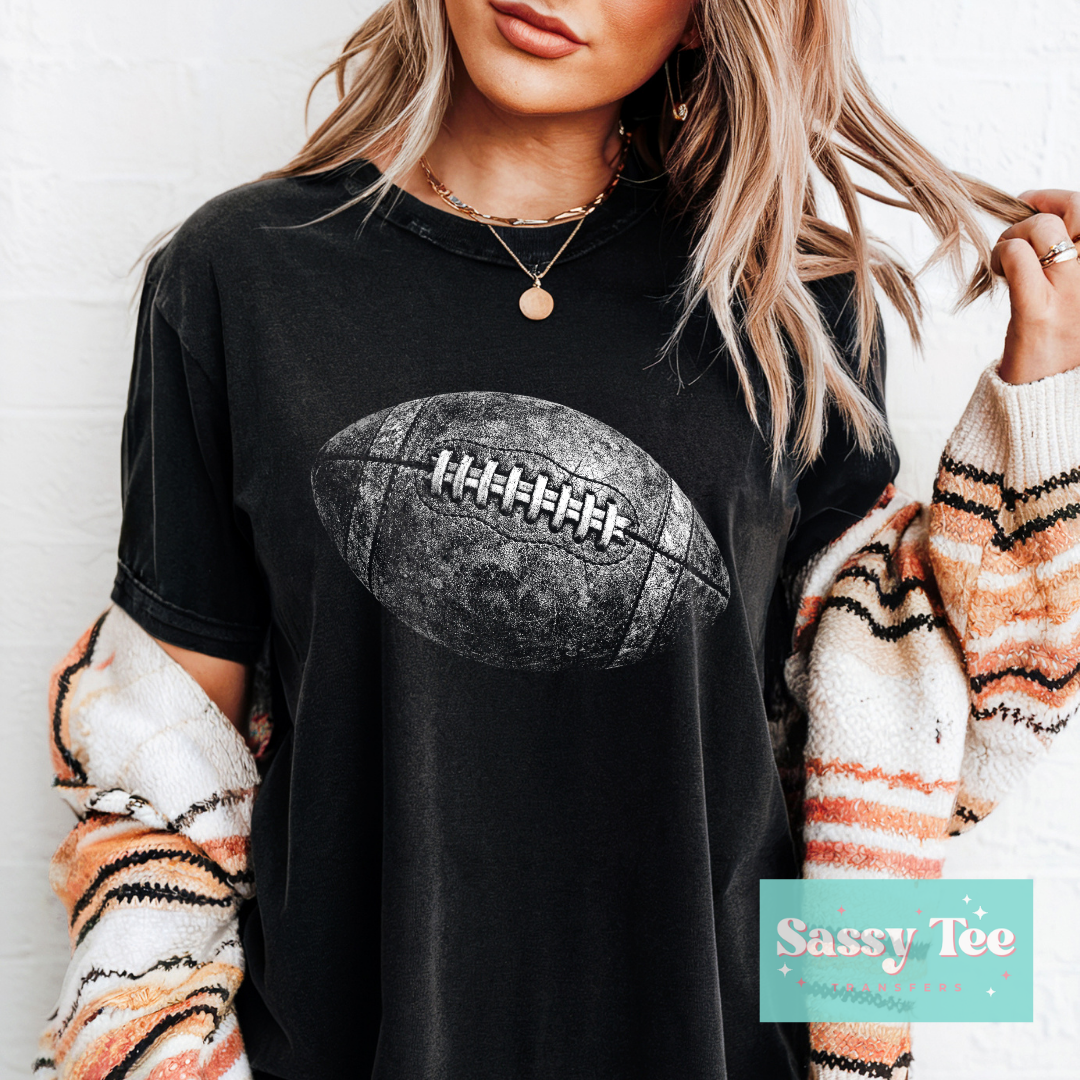 FOOTBALL WHITE For Darker colors **Preorder/Restock Ships in 5-10 biz days**