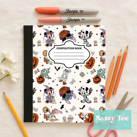 HALLOWEEN FAVORITE MOUSE FRIENDS Peel + Stick Notebook Cover SET
