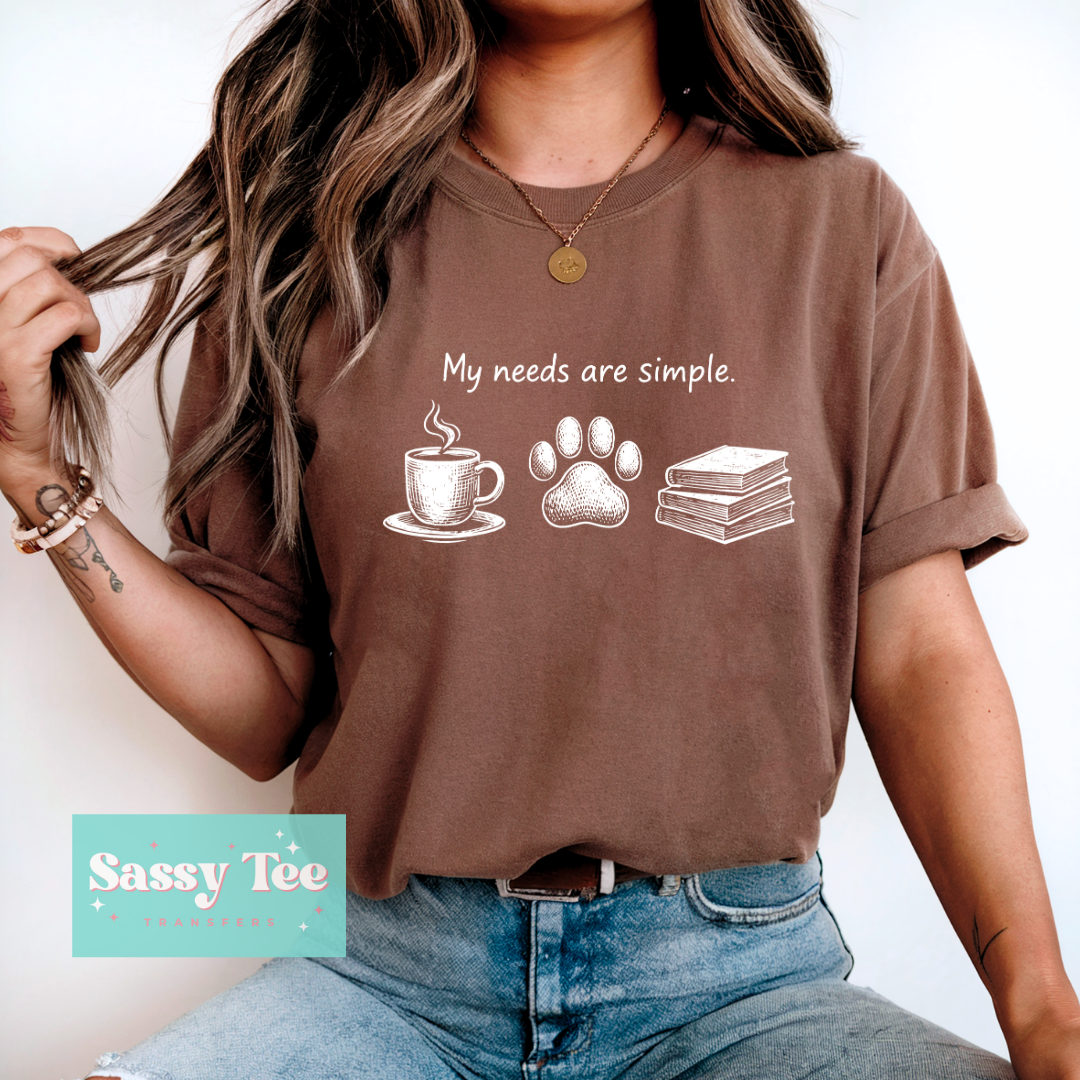 MY NEEDS ARE SIMPLE COFFEE DOGS BOOKS **Preorder/Restock Ships in 5-10 biz days**