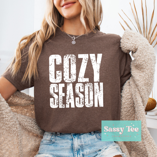 COZY SEASON DISTRESSED WHITE **Preorder/Restock Ships in 5-10 biz days**