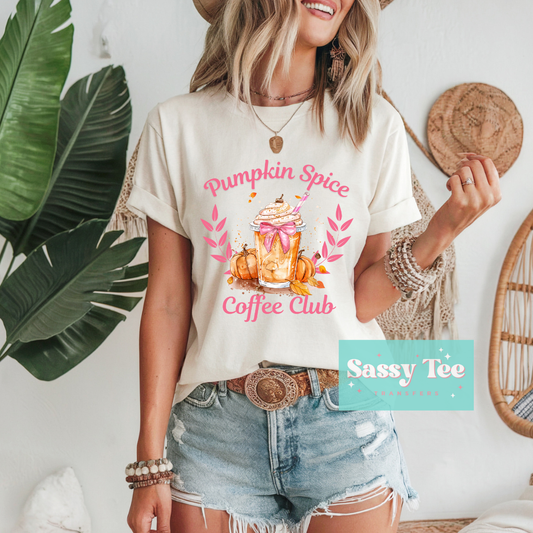 PUMPKIN SPICE COFFEE CLUB PINK **Preorder/Restock Ships in 5-10 biz days**