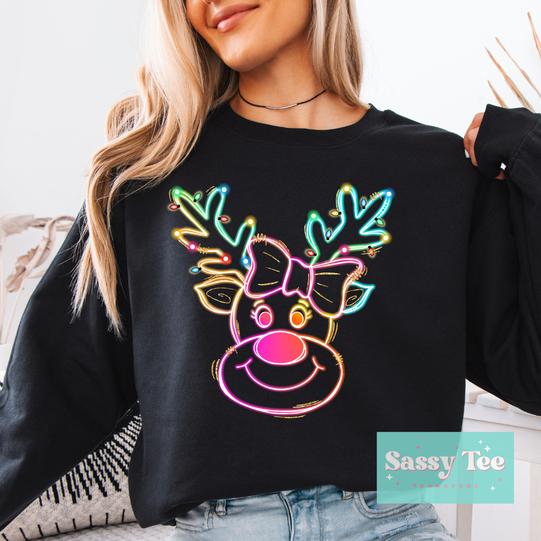 BRIGHT CHRISTMAS LIGHTS REINDEER Adult **Preorder/Restock Ships in Est. 5-10 biz days**