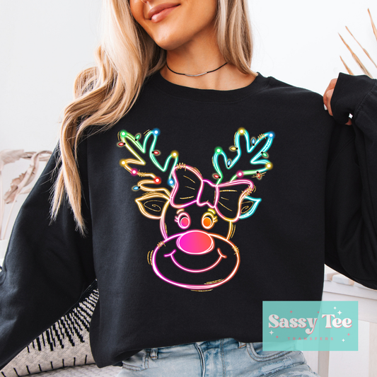 BRIGHT CHRISTMAS LIGHTS REINDEER Adult **Preorder/Restock Ships in Est. 5-10 biz days**