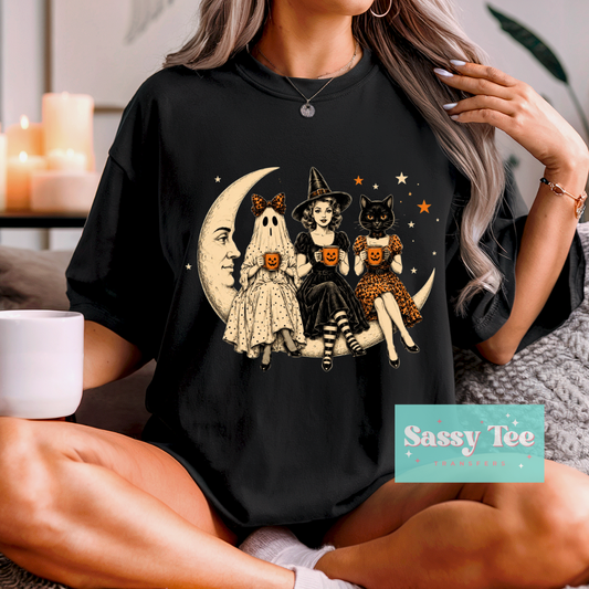 SPOOKY GIRLS TRIO SITTING MOON **Preorder/Restock Ships in 5-10 biz days**