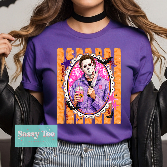 MYERS COLORFUL PREPPY STRIPES HORROR **Preorder/Restock Ships in 5-10 biz days**