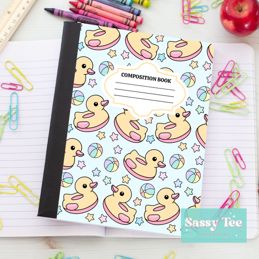 UBBER DUCK CUTE BLUE Peel + Stick Notebook Cover SET
