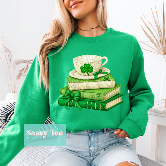 CLOVERS BOOKS COFFEE FAUX YARN **Preorder/Restock Ships in 5-10 biz days**