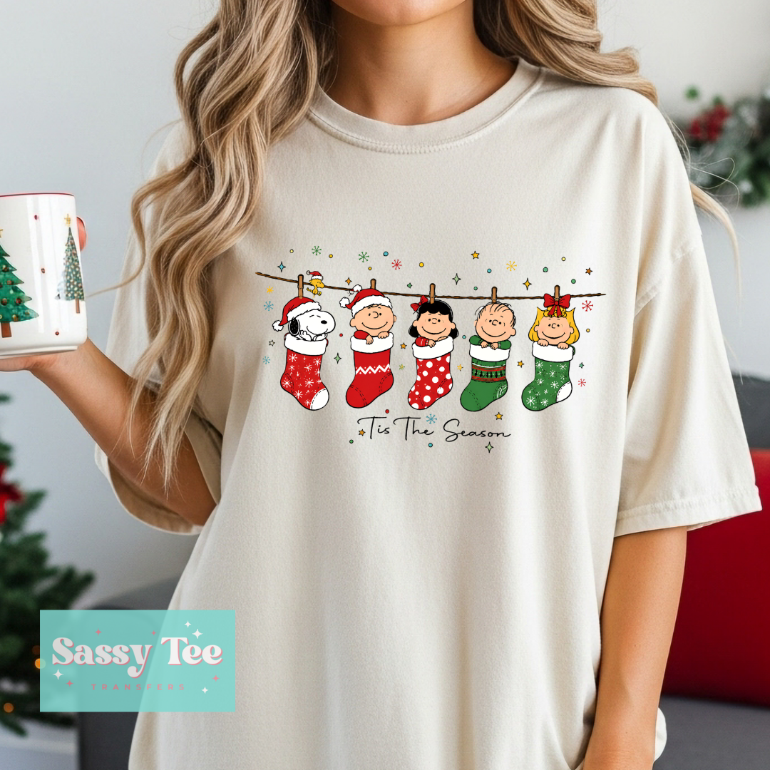 SNOOP STOCKINGS FRIENDS TIS THE SEASON **Preorder/Restock Ships in 5-10 biz days**