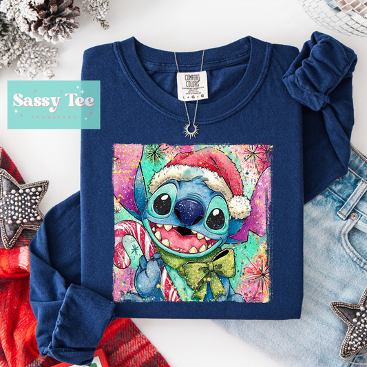 STITCH SANTA HAT ART **Preorder/Restock Ships in Est. 5-10 biz days**
