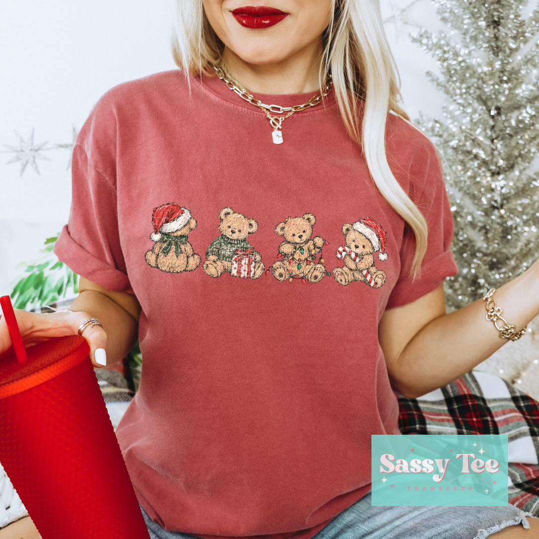 CUTE TEDDY BEARS CHRISTMAS **Preorder/Restock Ships in 5-10 biz days**