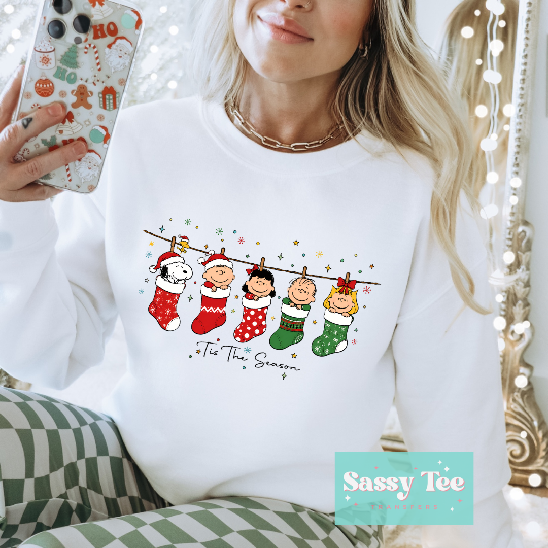 SNOOP STOCKINGS FRIENDS TIS THE SEASON **Preorder/Restock Ships in 5-10 biz days**