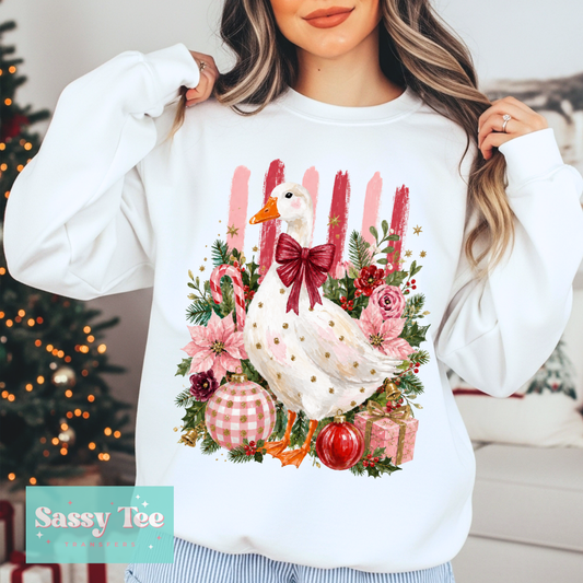 GOOSE CHRISTMAS PREPPY STRIPES **Preorder/Restock Ships in 5-10 biz days**