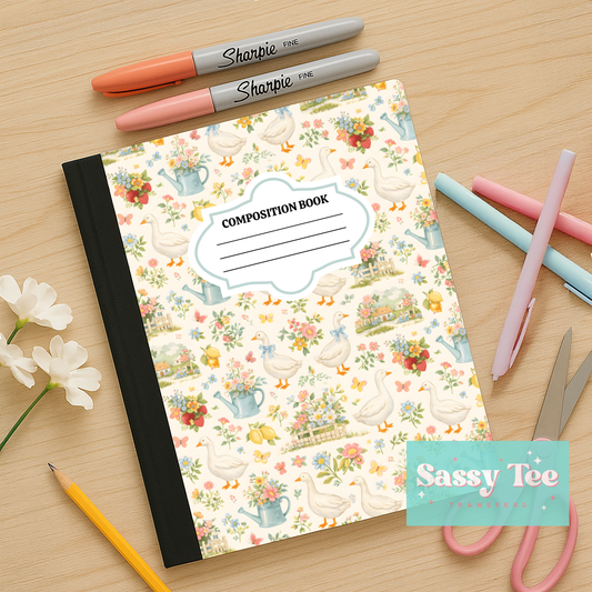GRANDMA CORE GARDEN GOOSE Peel + Stick Notebook Cover SET