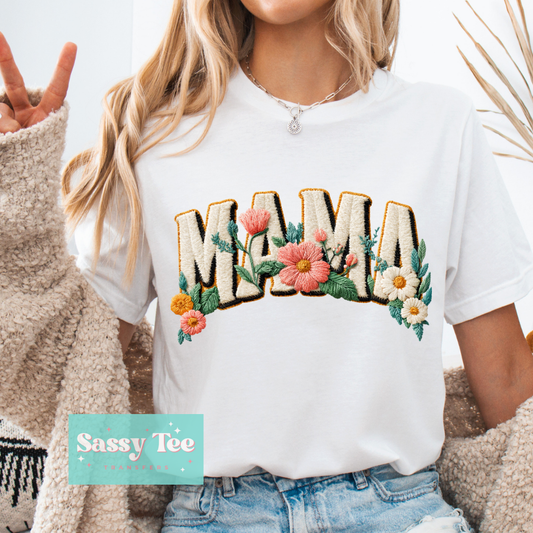 MAMA FLORAL FAUX YARN **Preorder/Restock Ships in 5-10 biz days**