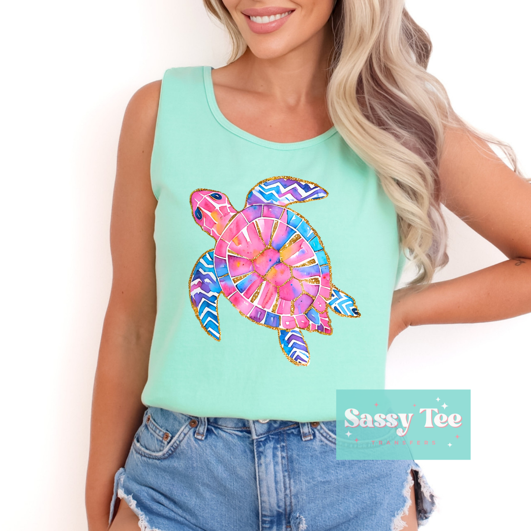 SEA TURTLE ART BRIGHT **Preorder/Restock Ships in 5-10 biz days**