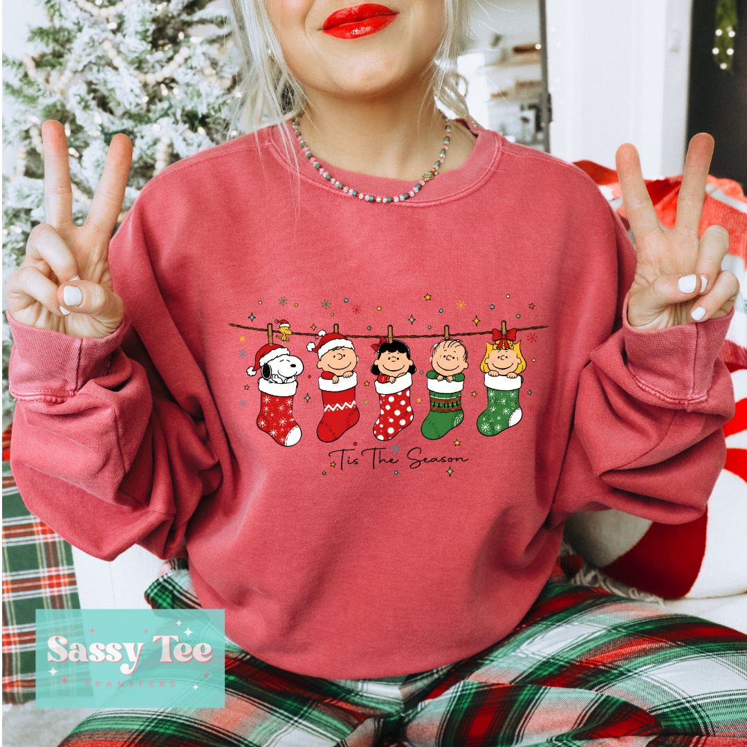 SNOOP STOCKINGS FRIENDS TIS THE SEASON **Preorder/Restock Ships in 5-10 biz days**