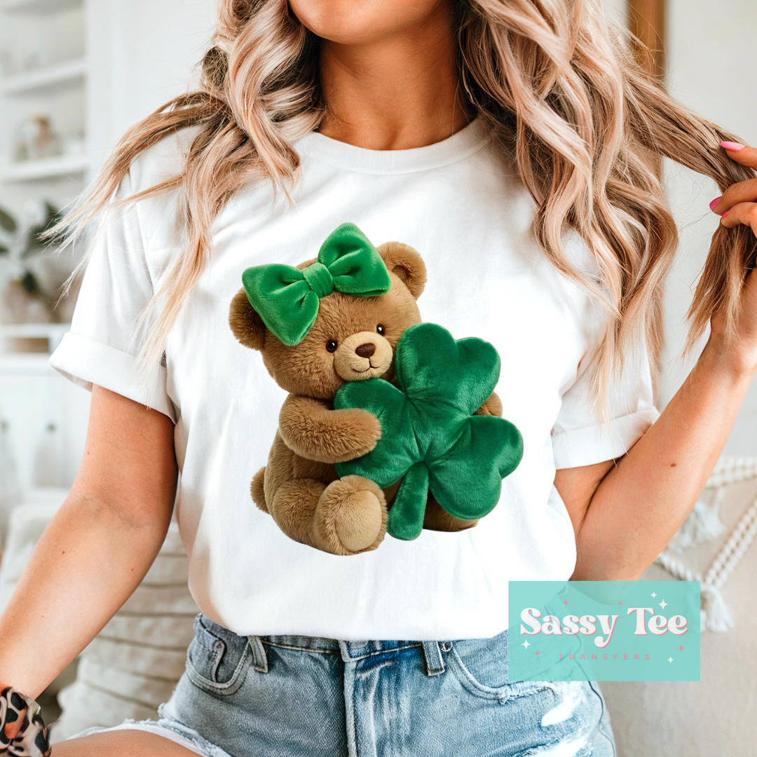 TEDDY CLOVER FAUX ST. PATTY **Preorder/Restock Ships in 5-10 biz days**