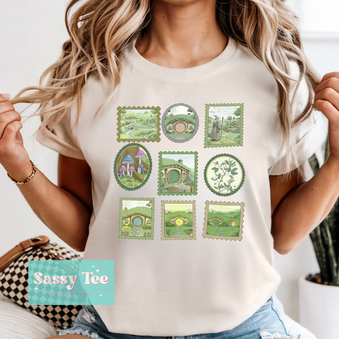 THE SHIRE HOBBIT STAMP BOOK