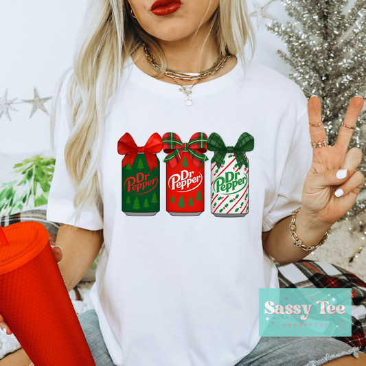 DR PEPPER CHRISTMAS BOWS **Preorder/Restock Ships in 5-10 biz days**