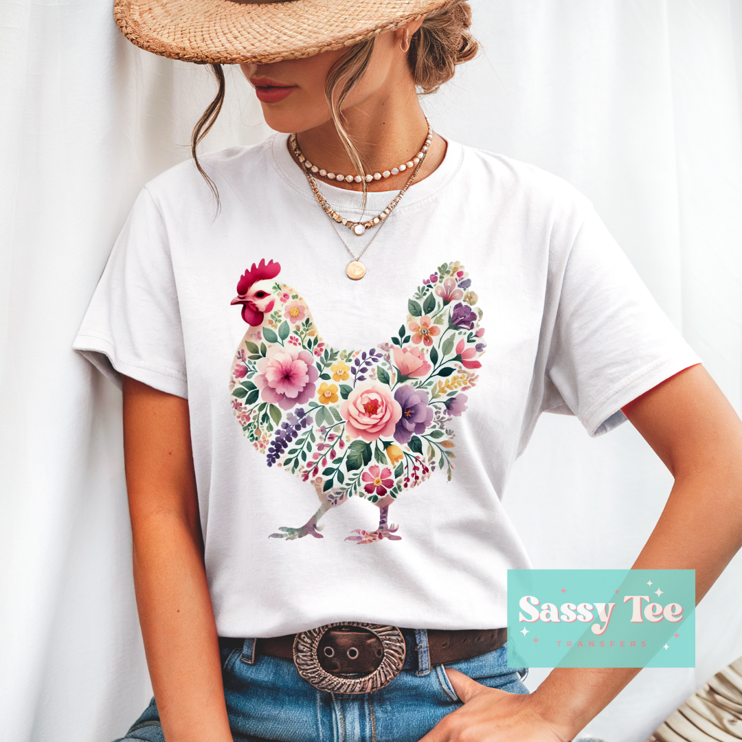CHICKEN FLORAL SPRING **Preorder/Restock Ships in 5-10 biz days**