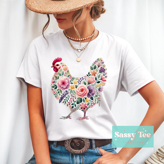 CHICKEN FLORAL SPRING **Preorder/Restock Ships in 5-10 biz days**