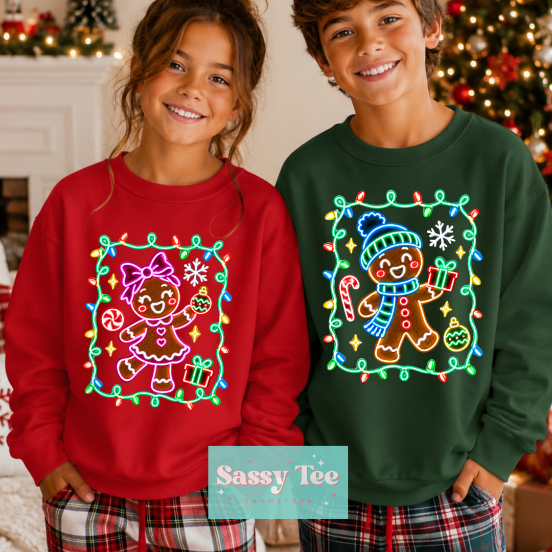 GINGERBREAD BRIGHT LIGHTS Kids Girl + Boy Options **Preorder/Restock Ships in 5-10 biz days** •