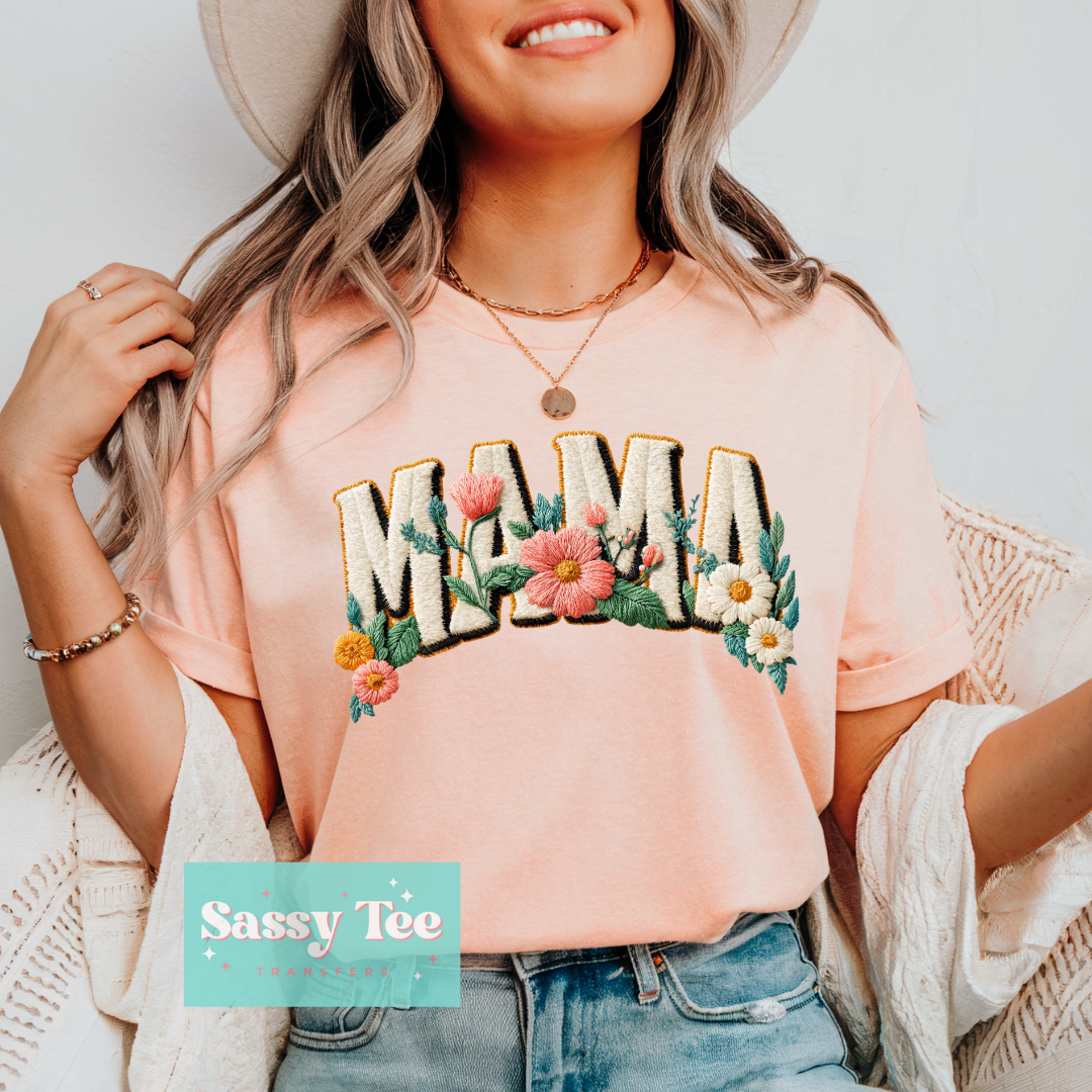 MAMA FLORAL FAUX YARN **Preorder/Restock Ships in 5-10 biz days**