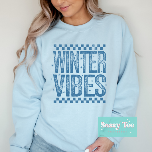 WINTER VIBES RETRO BLUE **Preorder/Restock Ships in 5-10 biz days**