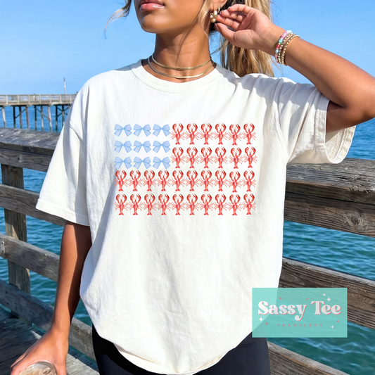 AMERICAN FLAG LOBSTER COASTAL **Preorder/Restock Ships in 5-10 biz days**