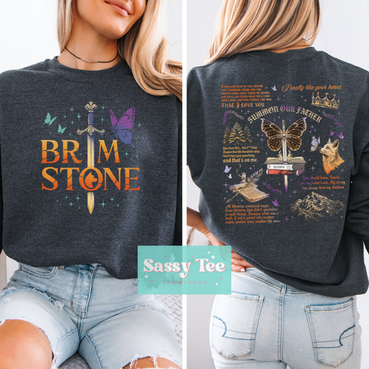 BRIMSTONE FAE BUTTERFLY BOOK Front + Back Options **Preorder/Restock Ships in 5-10 biz days**