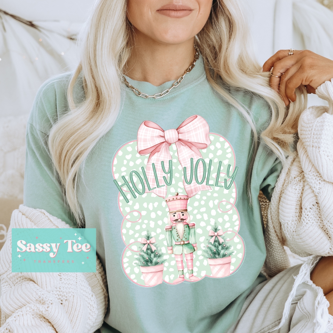 HOLLY JOLLY NUTCRACKER PINK **Preorder/Restock Ships in Est. 5-12 biz days**