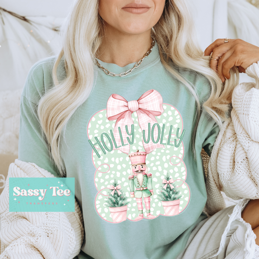 HOLLY JOLLY NUTCRACKER PINK **Preorder/Restock Ships in Est. 5-12 biz days**