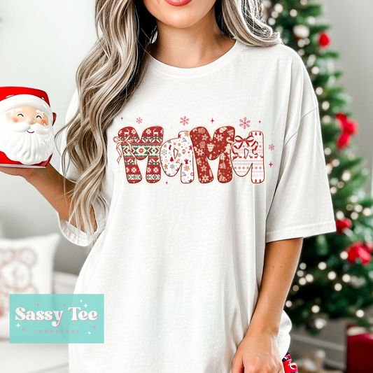 MAMA CLASSIC CHRISTMAS PATTERN **Preorder/Restock Ships in 5-10 biz days**