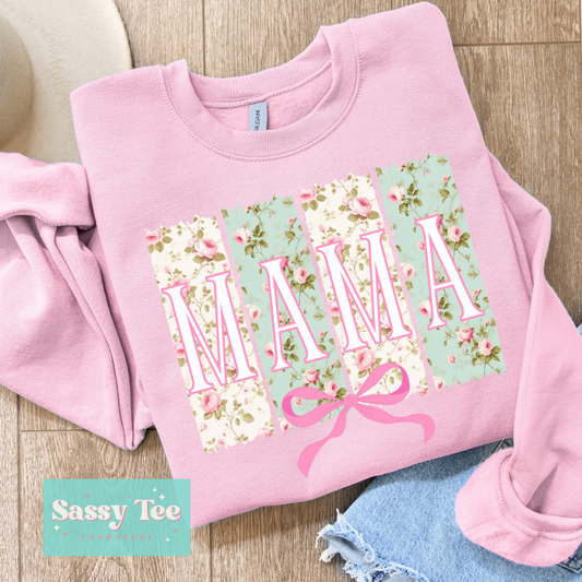 MAMA VINTAGE FLORAL COQUETTE BOW **Preorder/Restock Ships in 5-10 biz days**