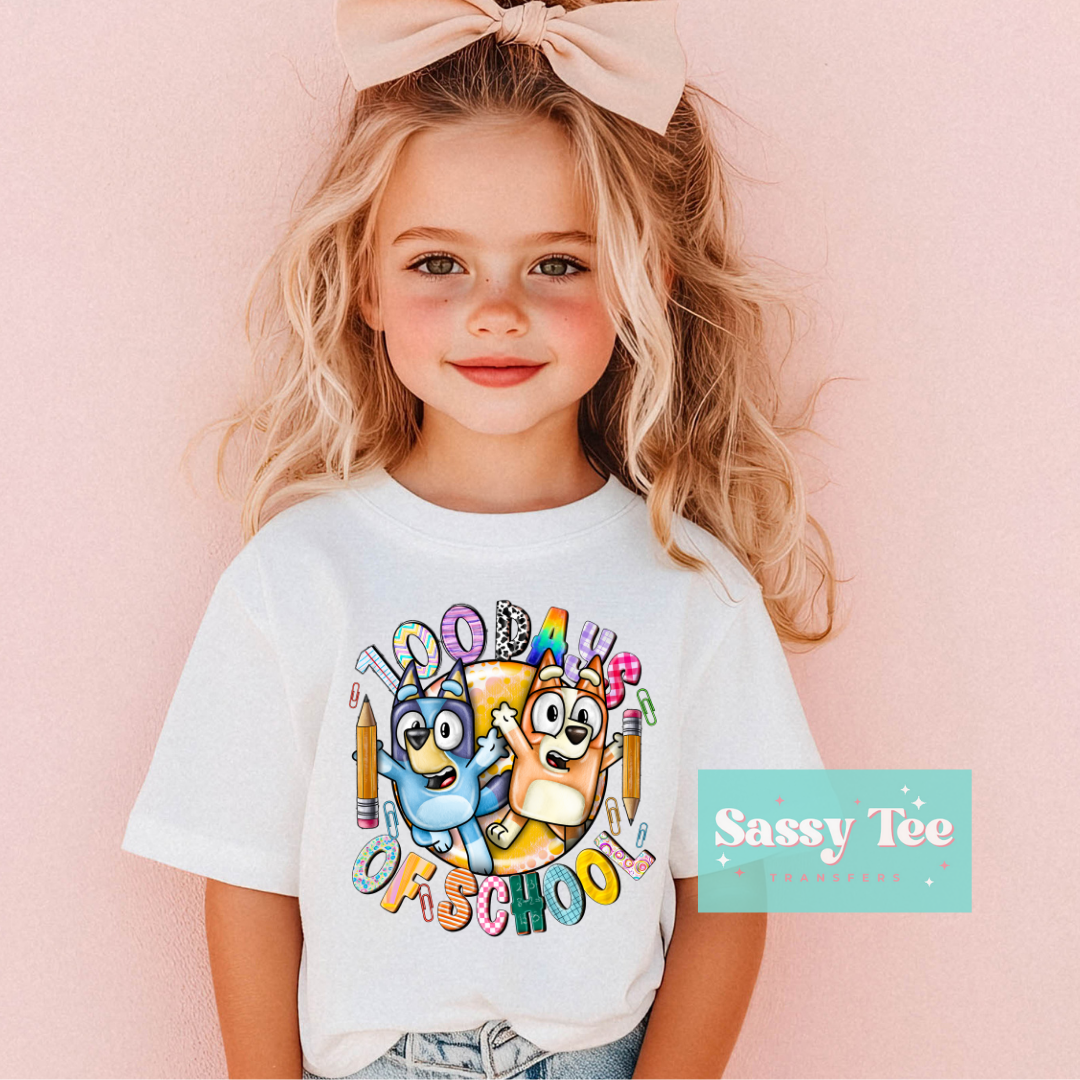 100 DAYS SCHOOL BLUE DOG Kids **Preorder, Estimated Start Shipping 1/15**