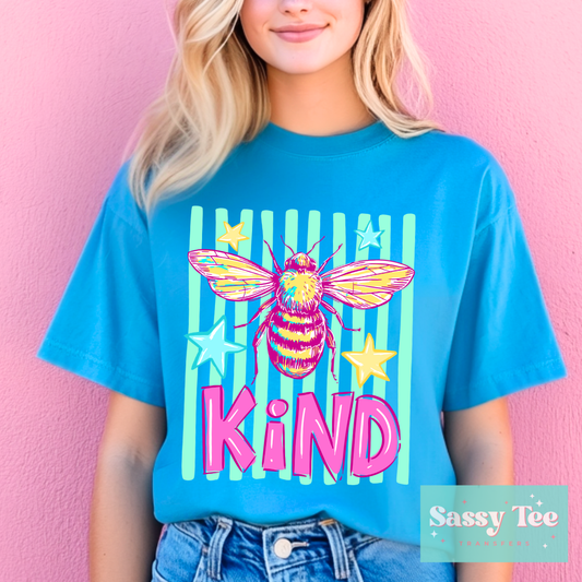 BE KIND PINK MINT PREPPY STRIPES **Preorder/Restock Ships in 5-10 biz days**
