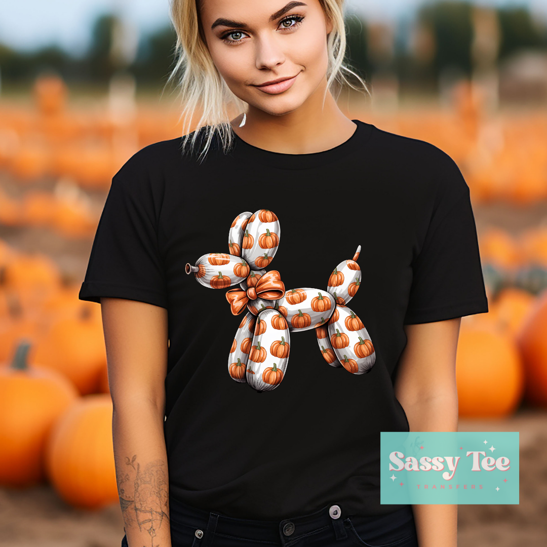 PUMPKIN BALLOON DOG WHITE **Preorder/Restock Ships in Est. 5-10 biz days**