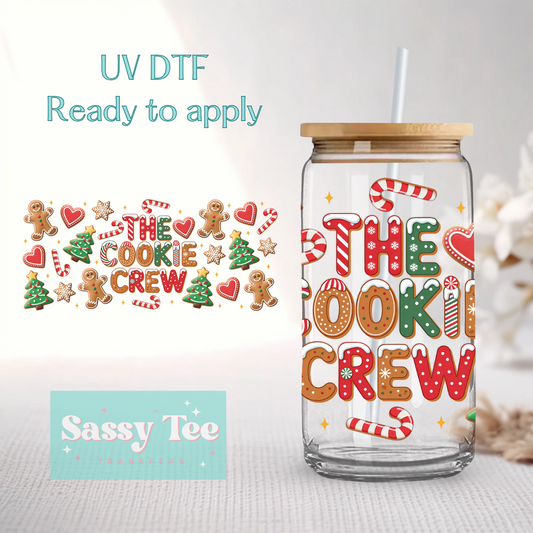 THE COOKIE CREW CHRISTMAS UV DTF CUP WRAP **Preorder/Restock Ships in 5-10 biz days**