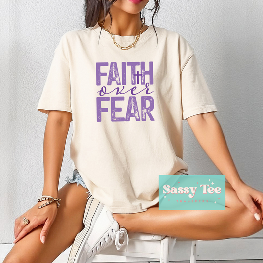 FAITH OVER FEAR PURPLE **Preorder/Restock Ships in 5-10 biz days**