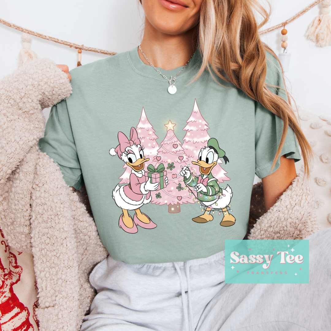 DAISY PINK GREEN DUCKS CHRISTMAS **Preorder/Restock Ships in 5-10 biz days**