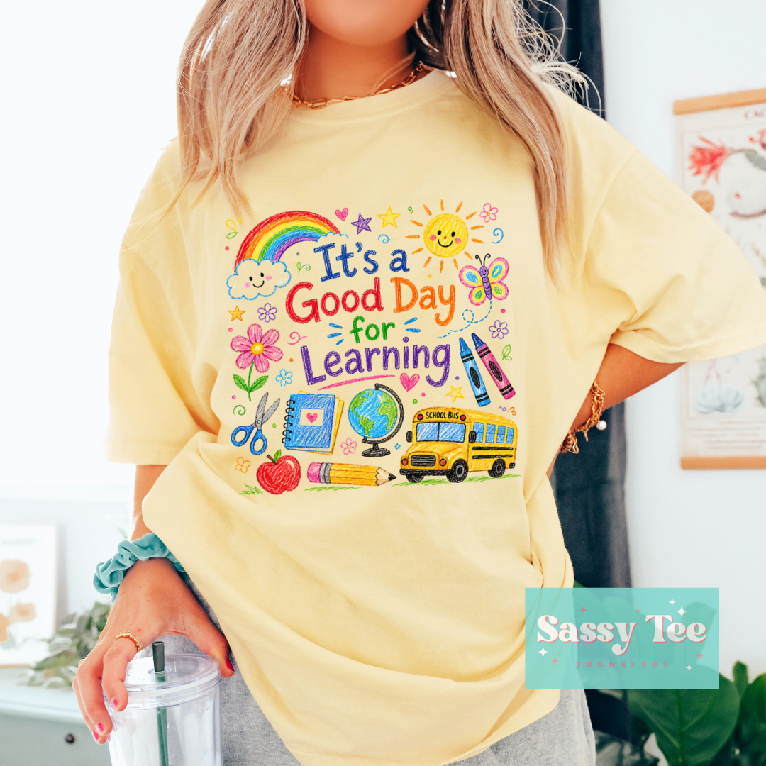 IT'S A GOOD DAY FOR LEARNING SCHOOL BUS **Preorder/Restock Ships in 5-10 biz days**