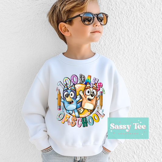 100 DAYS SCHOOL BLUE DOG Kids