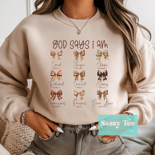 GOD SAYS I AM FALL BOWS **Preorder, Ships in 5-14 biz days**