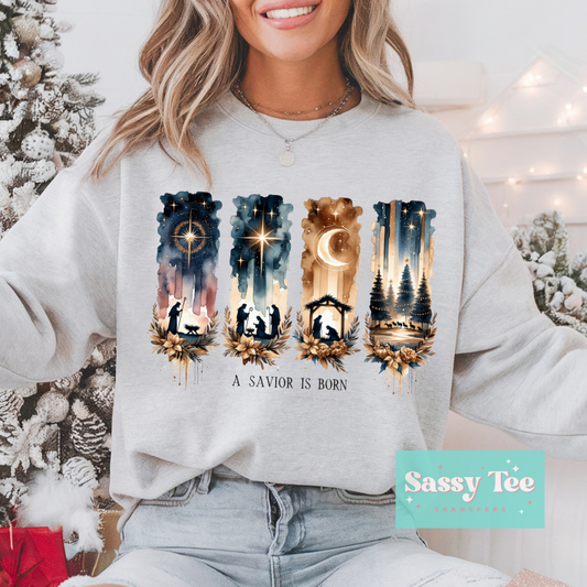 A SAVIOR IS BORN FAITH CHRISTMAS ART **Preorder/Restock Ships in Est. 5-10 biz days**